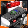 Vedor LED dviračio žibintas labai galingas, vandeniui atsparus įkraunamas USB + nemokamas galinis