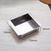 Veganiškas tofu sūrio presas, nerūdijančio plieno, vadovas 15 cm x 15 cm x 4,5 cm