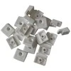 Veidrodžio laikiklis, 17 x 16 x 7,2 mm, baltos sp. 20 vnt.