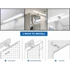 Veidrodžių LED šviestuvas EGLO GALENZANA-E, IP44, 7,4W 900lm 4000 K, chromo sp, 40x4x12 cm