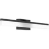 Veidrodžių LED šviestuvas EGLO Palmital, IP44, 11W, 3000K, 1350lm, juodos sp., 60x6,5x8cm
