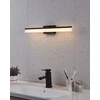 Veidrodžių LED šviestuvas EGLO Palmital, IP44, 11W, 3000K, 1350lm, juodos sp., 60x6,5x8cm