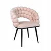 Velaco BUBBLE VELVET FOTOKAS, MINŠTAS ATRIA ECRU, JUODOS KOJOS