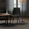 Velaco TESA Juodas VELVET KĖDĖ, JUODOS KOJOS