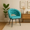 Velaco Velvet Atria Mint Chair with Juodas Legs