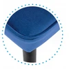 Veliūrinė kėdė svetainei Glamour Navy Mėlyna Juodas Gold Legs K446 Halmar