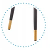 Veliūrinė kėdė svetainei Glamour Navy Mėlyna Juodas Gold Legs K446 Halmar