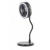 Gembird | TA-WPC10-LEDFAN-01 stalinis ventiliatorius su lempute ir belaidžiu įkrovikliu | N/A | Telefonas arba planšetinis kompiuteris su integruotu belaidžiu „Qi“ įkrovimu