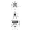 Ventilis vandens maišytuvui Rubineta 1/2colio 8x24mm