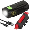 Verk Group Lampka rowerowa led komplektas tył przód usb na rower