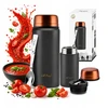 Vialli Design pietų termosas Fuori, 750 ml, juodas/auksinis