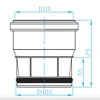 Vidaus knalizacijos balnas PLASTBRNO, DN110/50