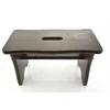 VIDUTINĖS RUDOS taburetės RYCZKA WOODEN STOOL virtuvės taburetė su platforma FSC