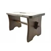 VIDUTINĖS RUDOS taburetės RYCZKA WOODEN STOOL virtuvės taburetė su platforma FSC