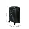 Vidutinio dydžio lagaminas SwissBags Cross-Box 67 cm juodas
