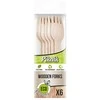 Vienkartinės medinės šakutės Piknik ECO 6vnt
