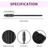 Vienkartiniai blakstienų šepetėliai 150 VNT 96 CM SPIRALINIAI ŠEPETĖČIAI FIBER