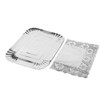 Vienkartinis padėklas maistui 22x28 cm sidabro spalvos Algon BA01043175333