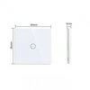Vienpolis sensorinis jungiklio dangtelis Feelspot, baltas, 86x86mm