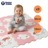 Anek Smily Play VIENRAGIS PUOTŲ KILIMAS Happy Kiddo lavinamoji dėlionė 90x90 cm 9 vnt.