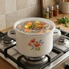 Viking EMALINIS PUODAS, AUKŠTAS, INDUKCINIS, DEKORUOTAS, 20cm, 4,5L, TISIUS JUNGTIS