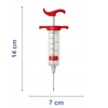 Vilcor Švirkštas / Mėsos injektorius + 3 adatos 30 ml Raudonas Universalus