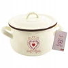 Vilde EMALINIS PLIENINIS PUODAS SU KEPIMO DANGIU, TRADICINIS, 16 cm, 2,3 l