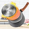 Vilde Granitinis puodas 16cm 1.2l su stikliniu dangčiu, rudas