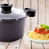 Vilde GRANITINIS PUODAS MAkaronams virti IR TROŠINTI SU PERKOMINIMO FUNKCIJA 5,5L