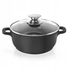 Vilde GRANITINIS PUODAS SU dangteliu, NELIPA, INDUKCIJAI, 20cm, 2,3L