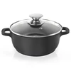 Vilde VIDUTINIS GRANITINIS PUODAS SU dangteliu virti, troškinti, kepti, 24 cm 4L