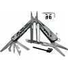 VILKS MULTITOOL daugiafunkcinis išgyvenimo rinkinys FIRST STAINLESS Steel Case BITS
