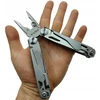 VILKS MULTITOOL daugiafunkcinis kišeninių peilių rinkinys STAINLESS SURVIVAL plieno dėklo antgaliai