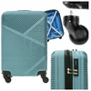 Vip Collection DIDELIS KELIONINIS lagaminas ANT RATAI NUIMAMI RATAI 28" 102L ABS Sidabrinis MĖLYNA