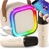 Viraltoy KARAOKĖS RINKINYS VAIKAMS SU GARSIAKARBIU IR DU MIKROFONAIS BEIGE MONTESSA