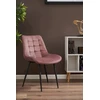 Virtuvės kėdė, TOLA, minkšta, dygsniuota, 53x63x83, rožinė | TILETEGOTU