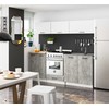 Virtuvės spintelė OLIVIA S 40 cm, balta/pilka