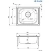 Virtuvinė plautuvė Deante Techno ZEU_310A, decor