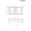 Virtuvinė plautuvė Deante Techno ZMU_3200, decor