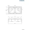 Virtuvinė plautuvė Deante Xylo ZEX 3203, decor