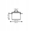 VISION PUODAS SU DANGIU ø 22 cm, 5,5 l TESCOMA