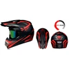 Visureigio šalmas skirtas paspirtukui Full Face, S dydis 55-56 cm + akiniai
