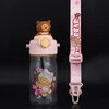 VIXO VAIKO BUTELAS 530 ml BPA BE BPA TRITAN LEASH MIST BUTELE LOKIS