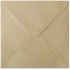 Galeria Papieru Dekoratyviniai vokai 160x160 mm Nature dark beige 120 g/m2 10 vnt/pak