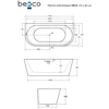 Vonia Besco Vica Glam 170 Gold, su Graphite sifono dangteliais