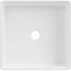 Vonios praustuvas Invena Glamour, keramika, 36 cm x 36 cm x 12 cm, balta