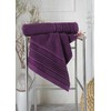 Vonios rankšluostis CREYA TAMARA, violetinės sp., 50 x 90 cm, 100% medvilnės, 450 g/m2
