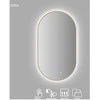 Vonios veidrodis VENTO JOTTO, LED 2700-6500K, antiras., auksinis rėmas, ovalus, 50 x 90 cm