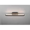 Vonios veidrodžių LED šviestuvas TRIO GIANNI, IP44, 22W, 2700lm, 3000K, juodos sp., 60 x 15 x h8 cm