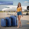 Kelioninis Poland Voyano Lagaminų rinkinys Madera, mėlynas